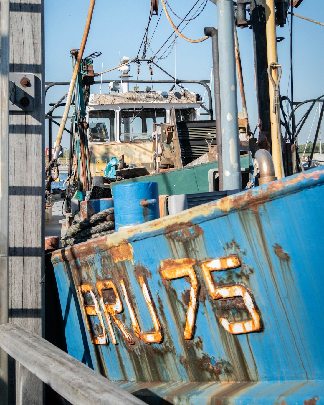 The weathered hull of the BRU 75